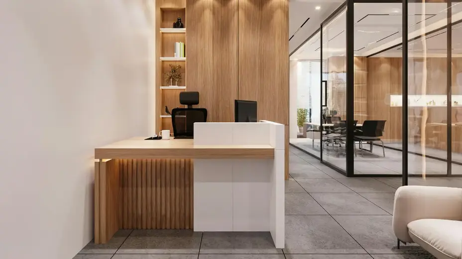 renovasi lobby kantor